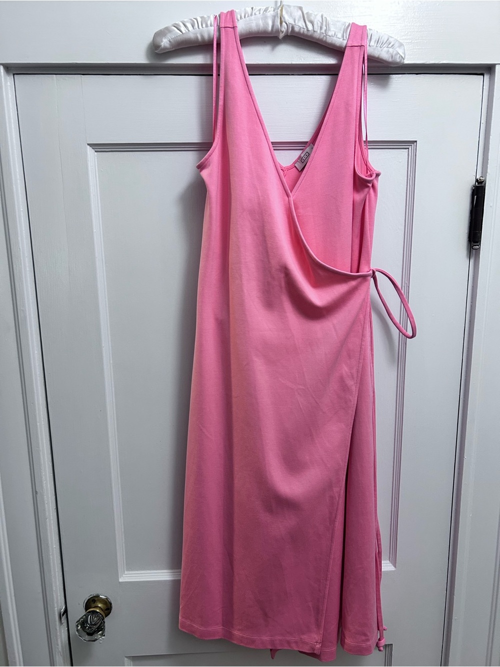 AYR Yowza Sleeveless Coral Wrap Dress